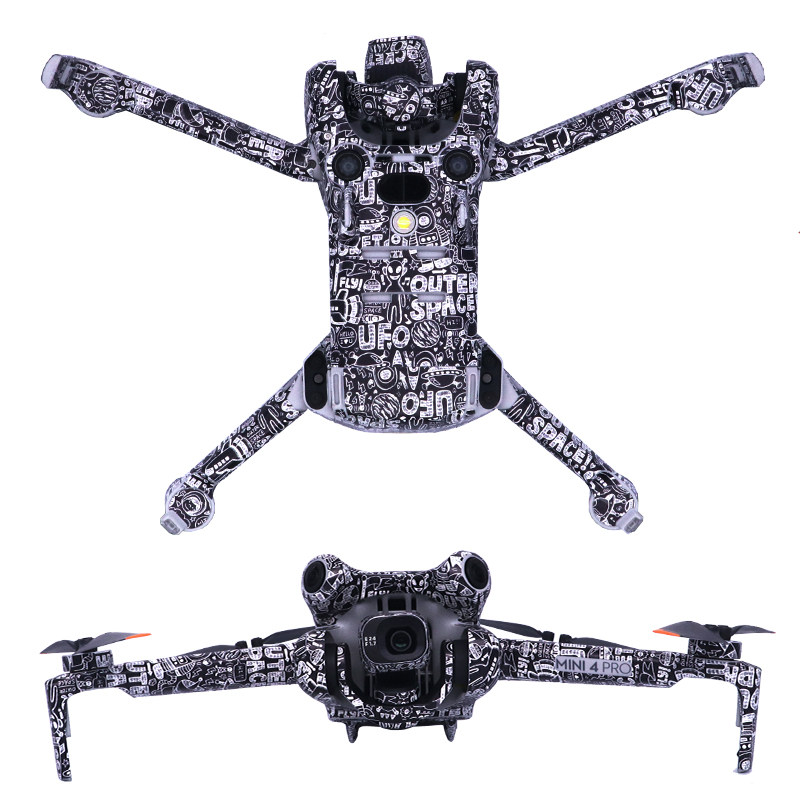 RCSTQ는 DJI MINI 4 PRO 바디 스티커 RC-N2 스크린 리모콘 포함 미니 4 보호 필름 RC2 방수 및 긁힘 방지 미니 4 미니 4 드론 액세서리에 적합합니다
