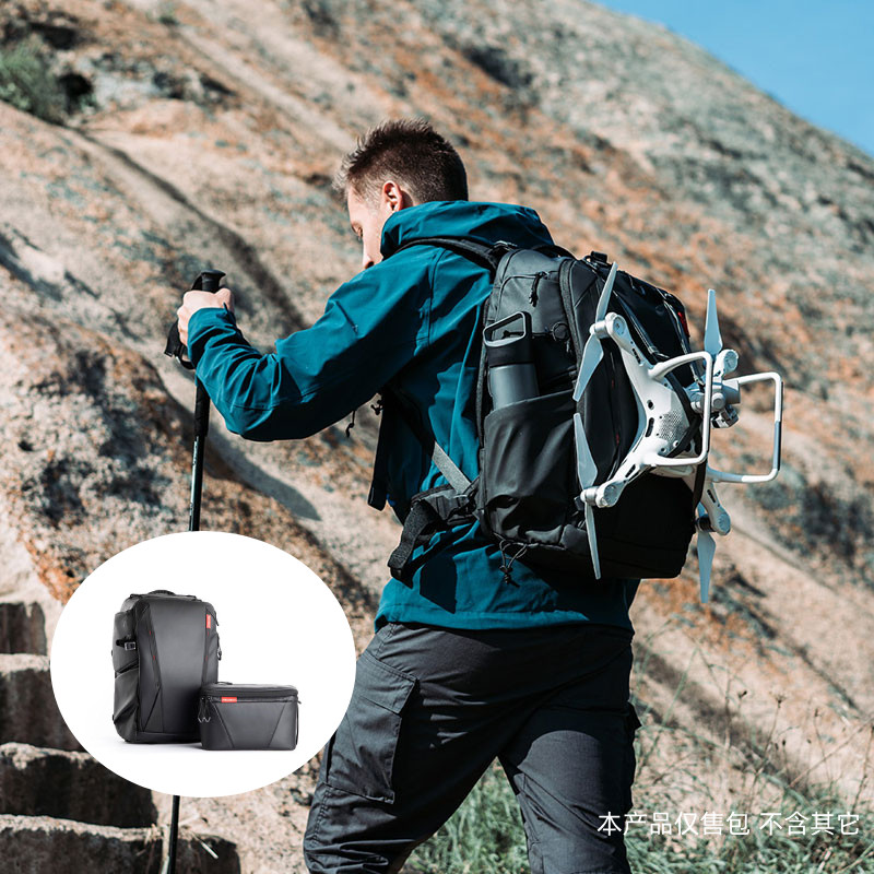 PGYTECH摄影户外便携双肩背包单反佳能尼康OneMo相机配件摄影器材御FPV包无人机配件