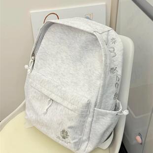 日系书包女生ins风小众双肩包简约初中高中大学生小学生百搭背包