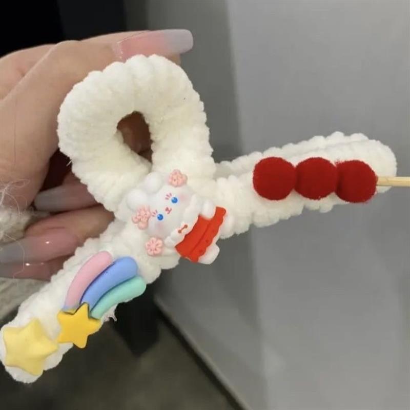 鲨鱼夹可爱编织手工礼物抓夹