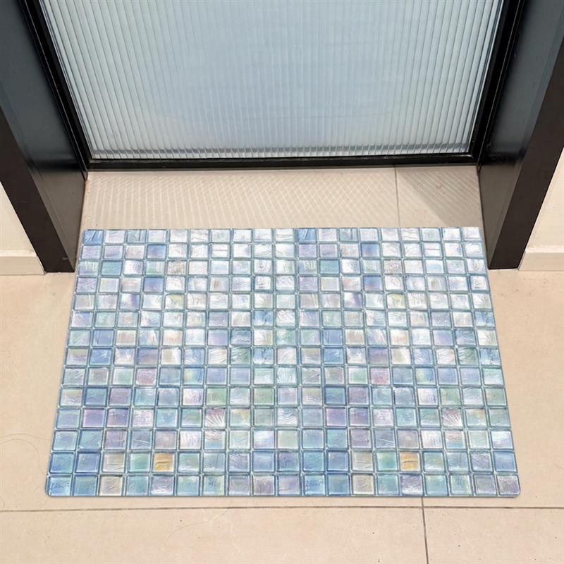 清透3D玻璃浴室防滑地垫卫生间吸水防摔洗澡专用硅藻泥速干脚垫