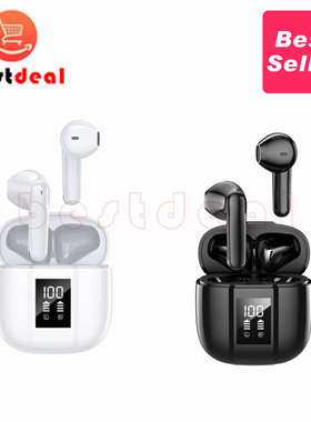 Wireless Earbuds Bluetooth Headphones LED Noise Cancelling