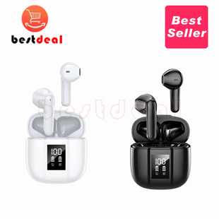 Wireless Earbuds Bluetooth Headphones LED Noise Cancelling