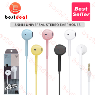 3.5mm Jack Wired Earbuds with Mic In Ear Headphones earphone