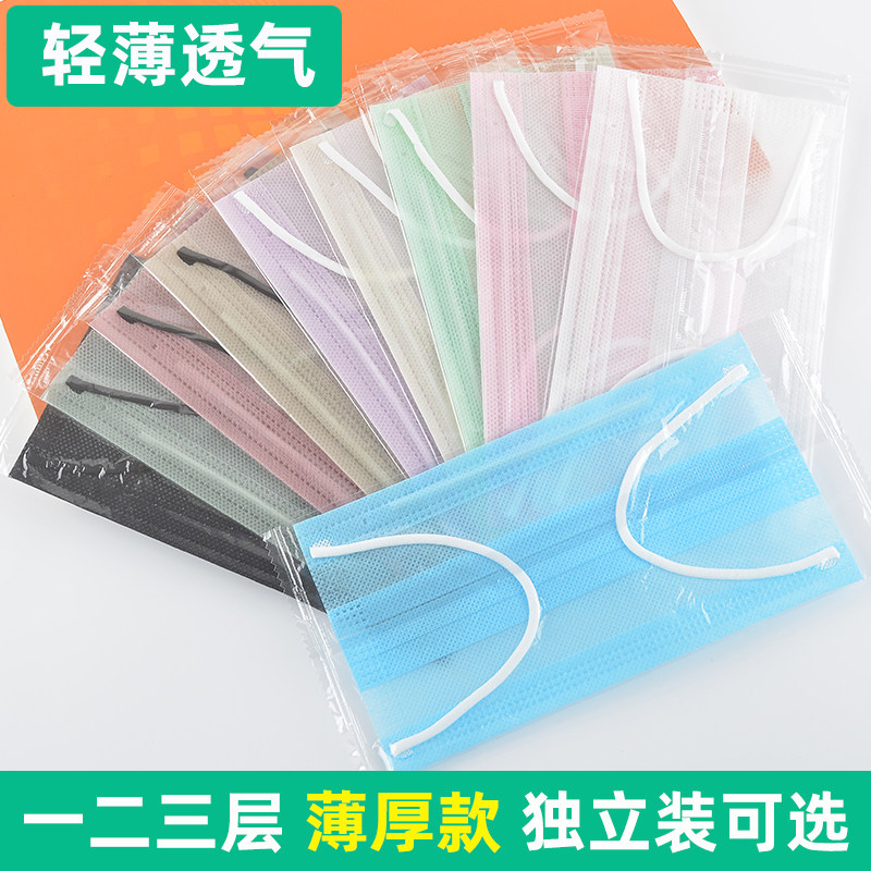 夏季一次性超薄透气防护口罩图片