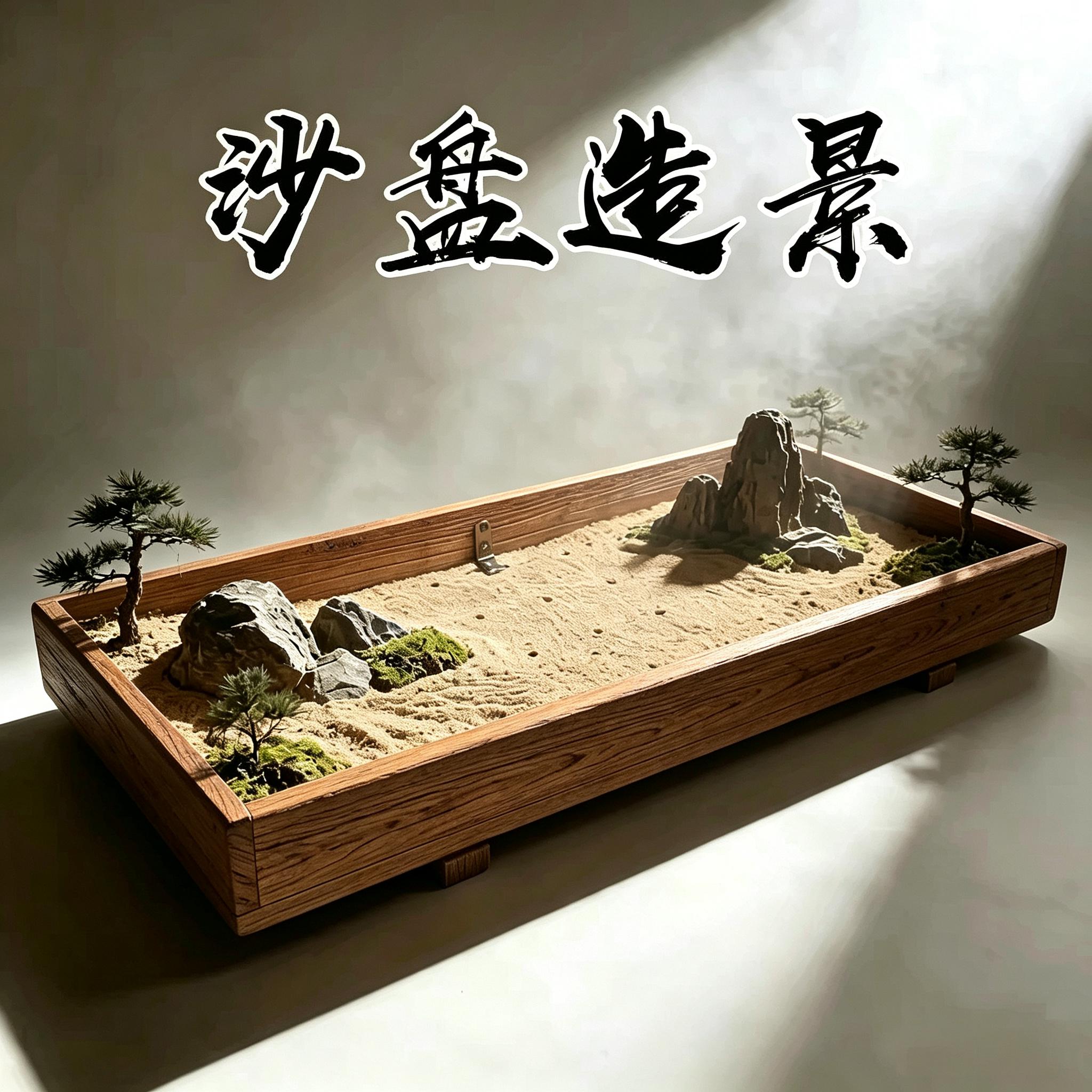 盆景碳化防腐松木沙盘