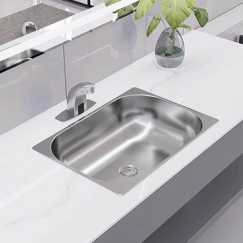 德国品质304不锈钢长方形台下盆卫生间水槽台上盆洗面盆洗手池一