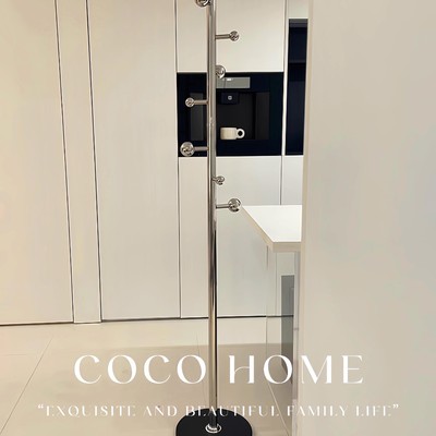 落地衣架客厅卧室多功能不占空间衣帽架高级结实耐用不锈钢挂包架