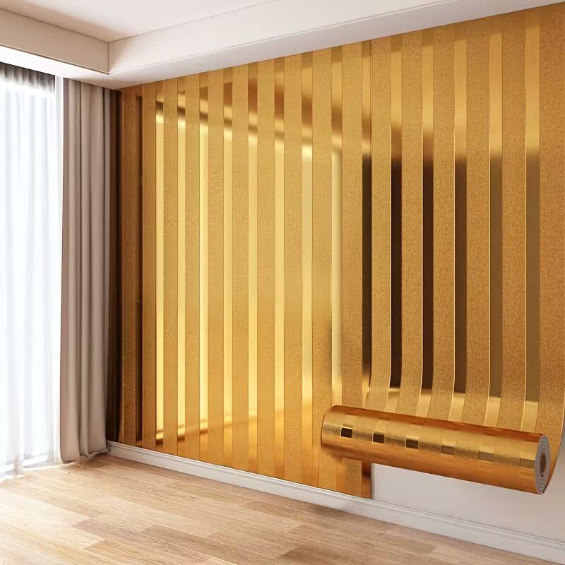 金属质感自粘墙贴3D立体电视背景墙墙纸墙面装饰装修贴纸卧室壁纸