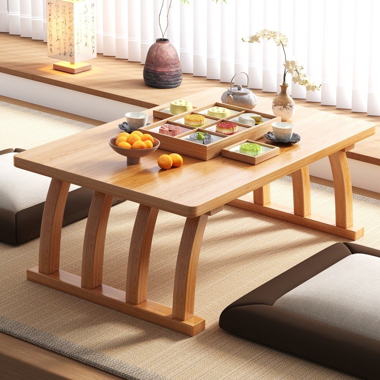 飘窗小桌子卧室坐地日式榻榻米茶桌茶几炕桌炕几地桌矮桌窗台桌