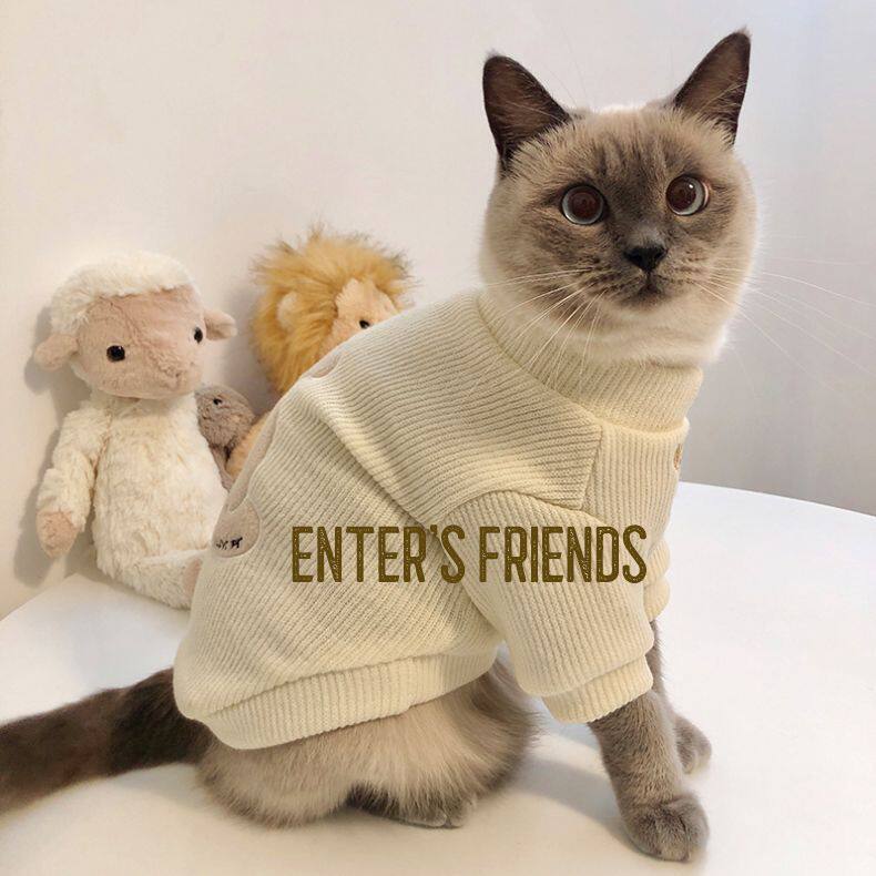 猫咪衣服春秋冬夏季英短美短宠物狗狗幼猫小猫透气防掉毛薄款