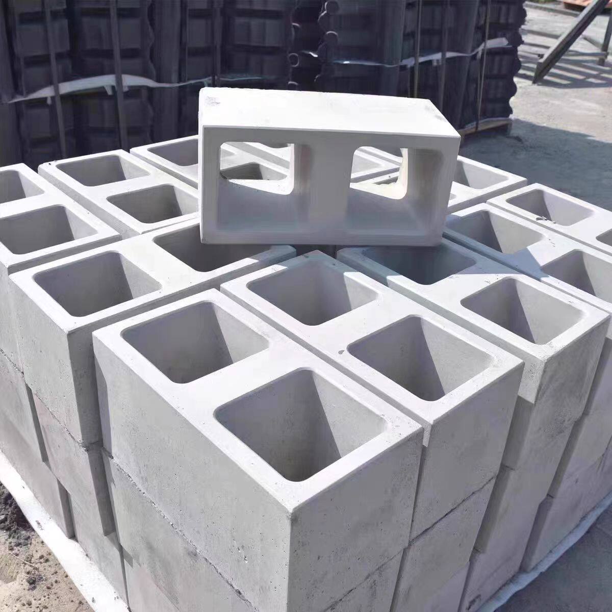 水泥模具40×20×20双孔网红空心砖花窗水泥预制模块装饰墙塑料磨