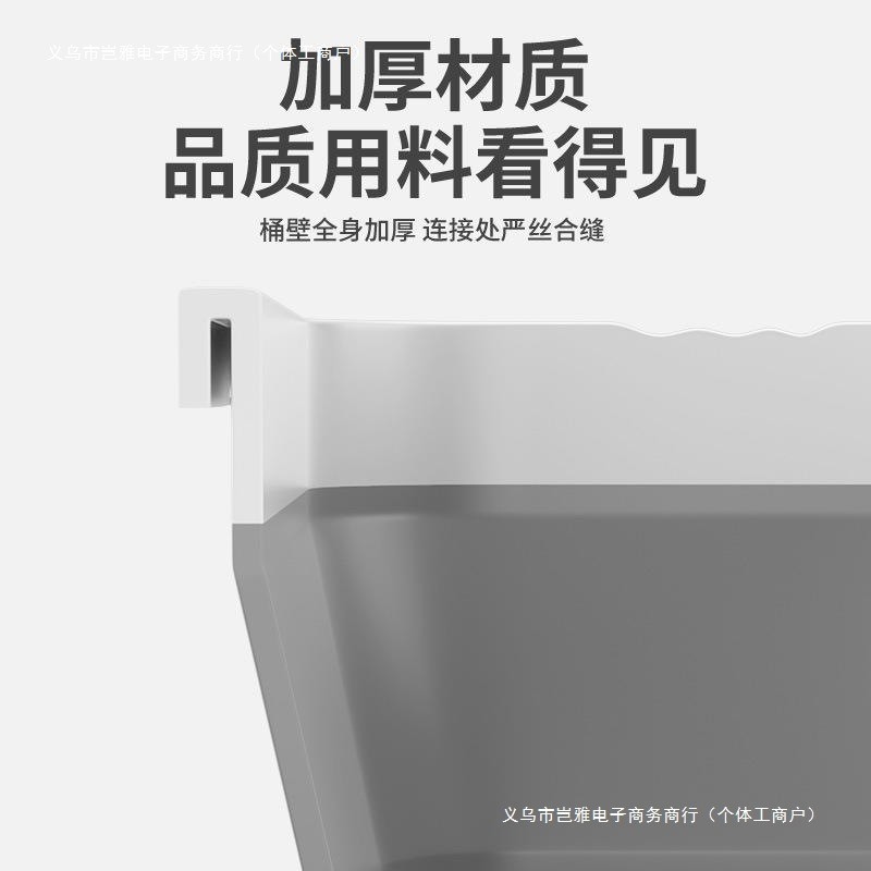 折叠清洁洗涮拖布拖地加厚桶家用长方形平板拖把桶单桶拖把桶日本