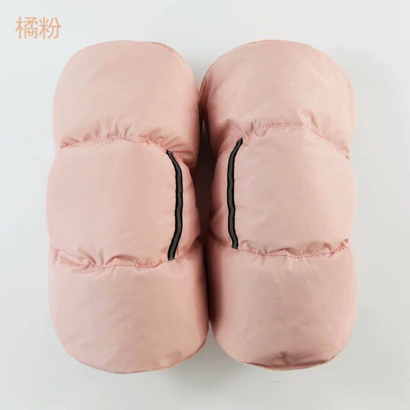 ぃ羽绒护膝保暖女外穿护腿骑车男士冬季加厚膝盖防寒老寒腿防风膝