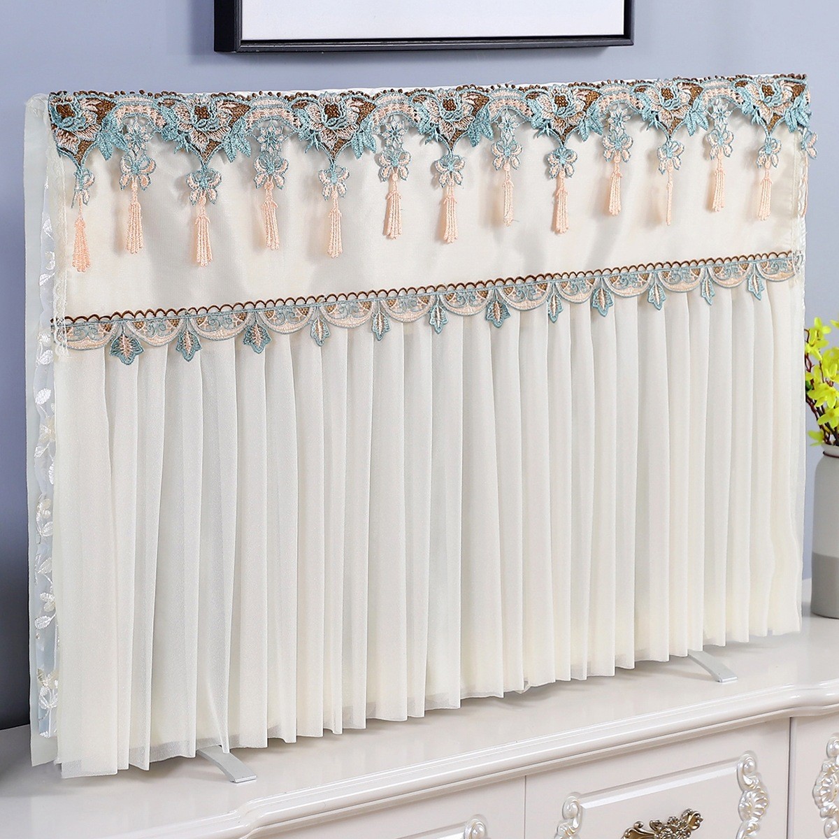 电视机防尘罩布罩2025年新款55寸65寸75寸挂在墙上的电视剧套盖布