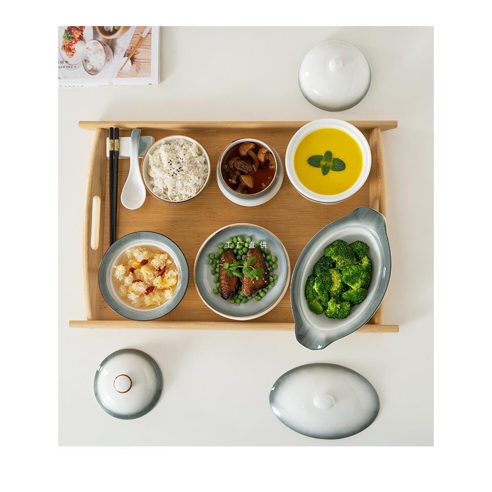 月子餐具套装月子月子餐一人食餐具餐具碗盘套装产妇