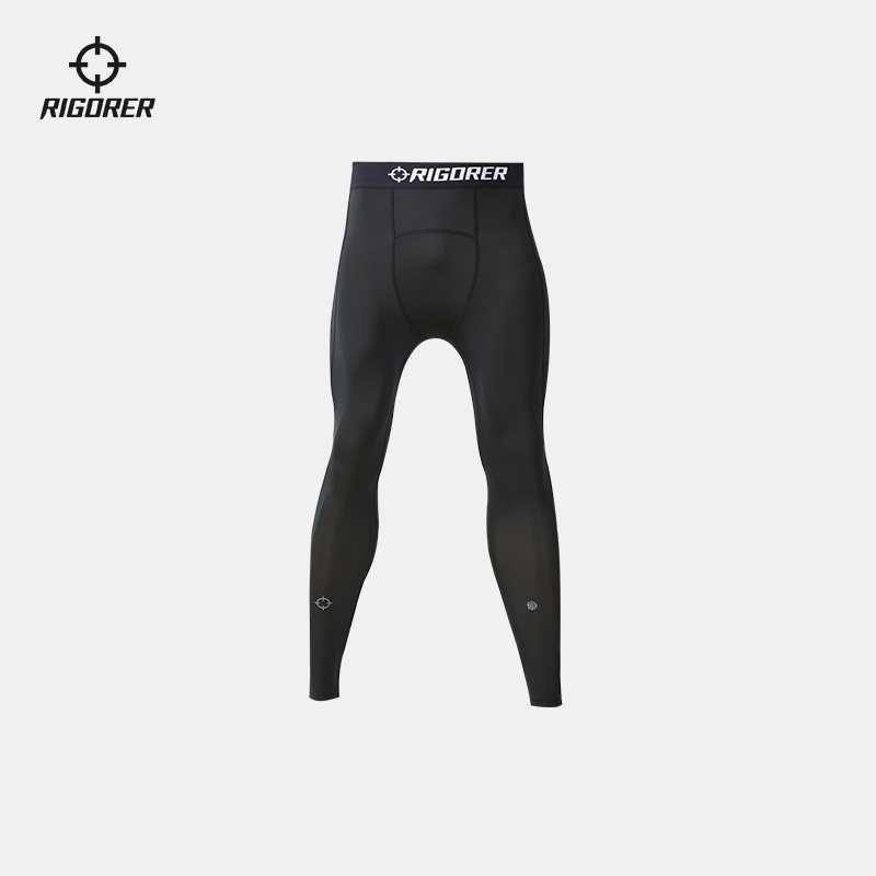 准者跑步篮球运动训练健身弹力七分压缩裤装备紧身打底套装男女