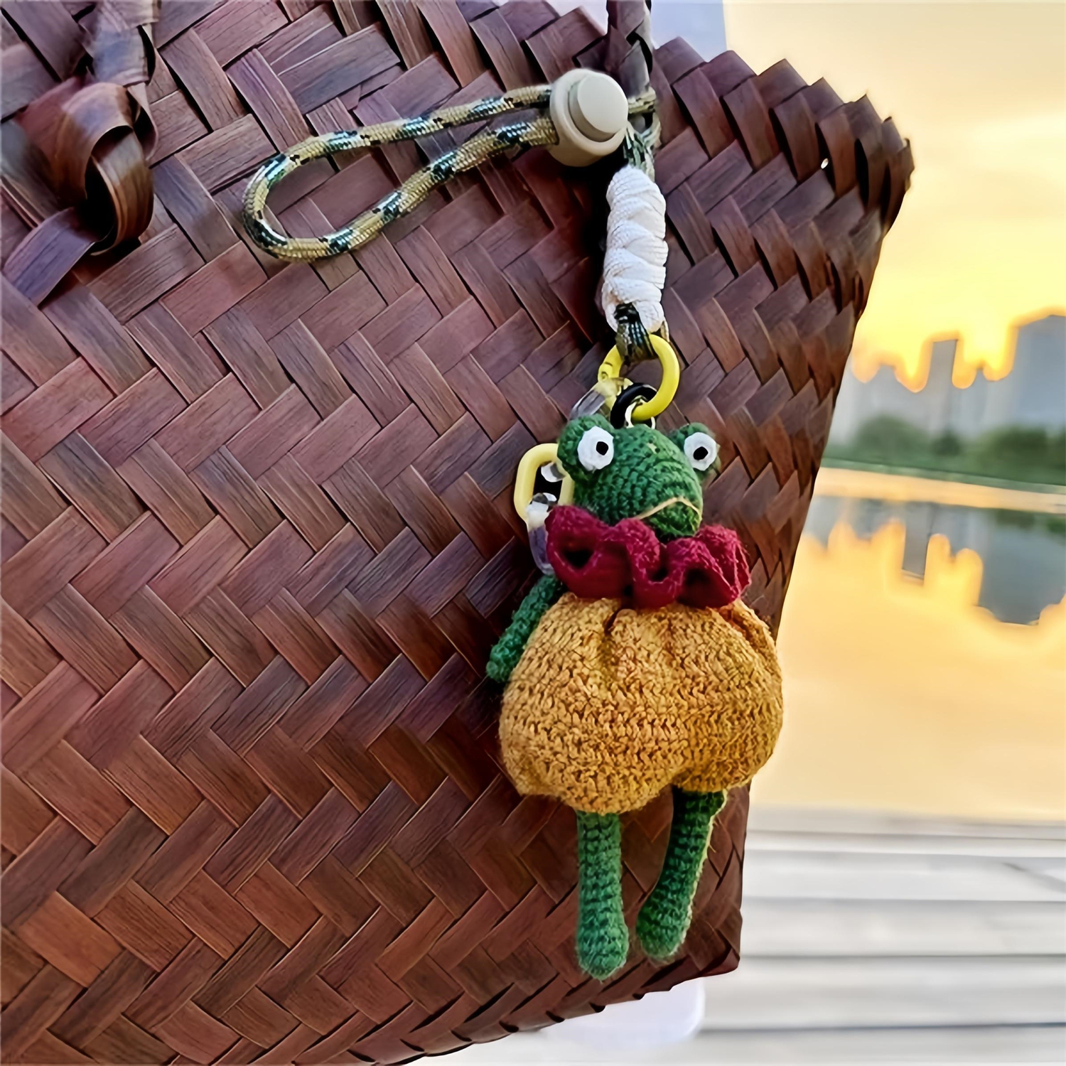 小众点缀羊毛亲肤青蛙挂饰设计感