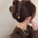 简约百搭秋冬大号毛毛抓夹女2025新款 鲨鱼夹发量多发夹后脑勺头饰