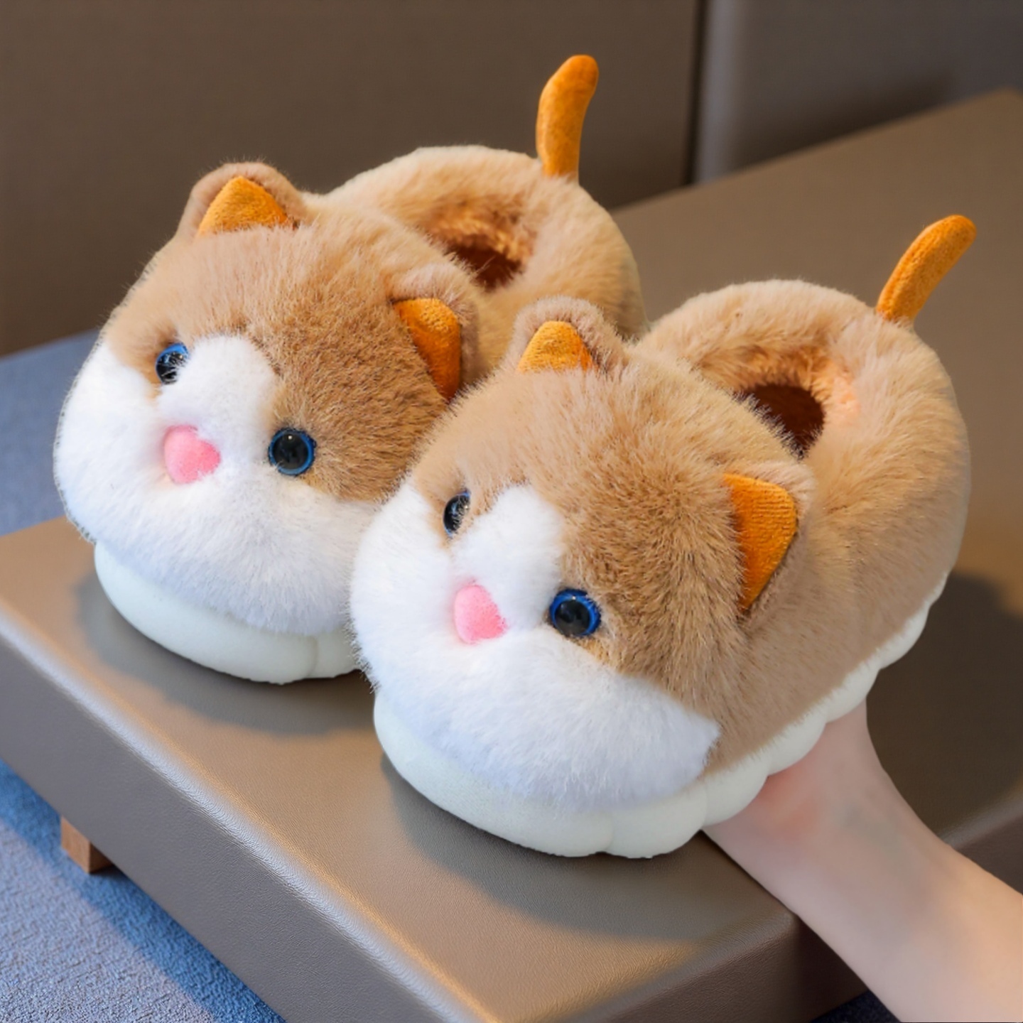 儿童棉靴冬季保暖防滑可爱