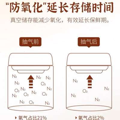 川岛屋咖啡豆保存罐真空密封罐玻璃陈皮奶粉储存罐茶叶收纳储物罐