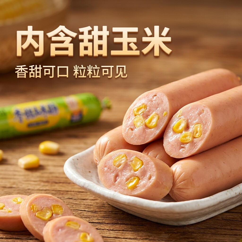 玉米肠润口香甜独立包装早餐搭档开袋即食追剧零食推荐整箱批发