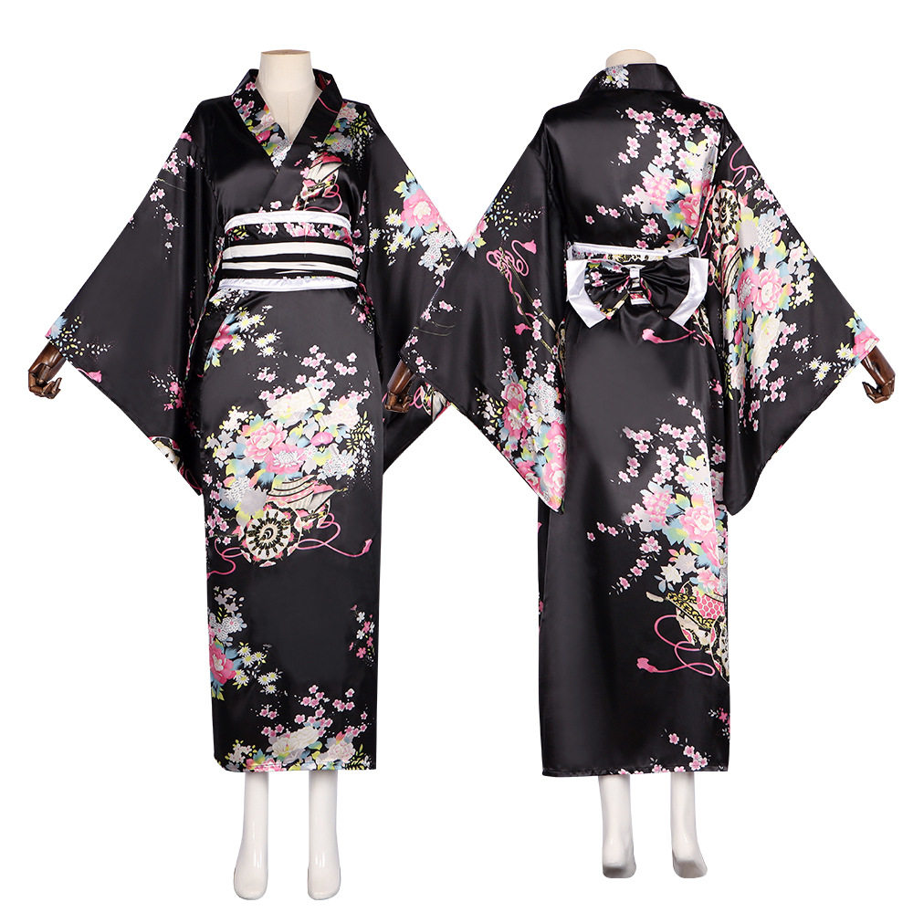 日本传统cos服女士正装浴衣动漫演出写真套装和服舞台演出服装