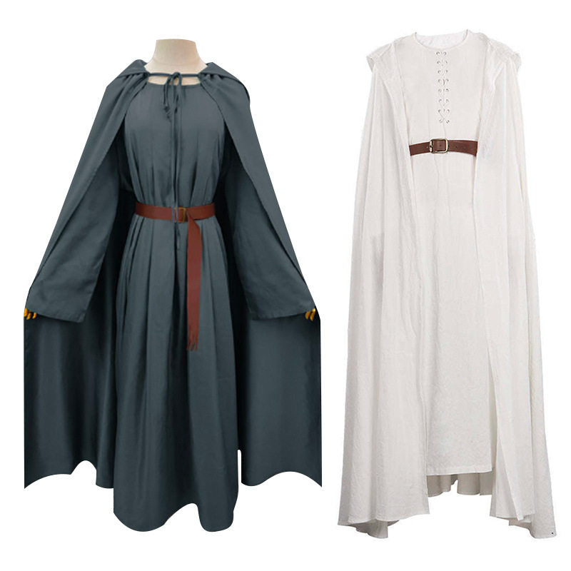 甘道夫Gandalf巫师指环王霍比特人cosplay服装薄款棉麻斗篷披风