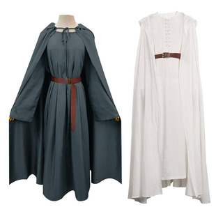 甘道夫Gandalf巫师指环王霍比特人cosplay服装薄款棉麻斗篷披风
