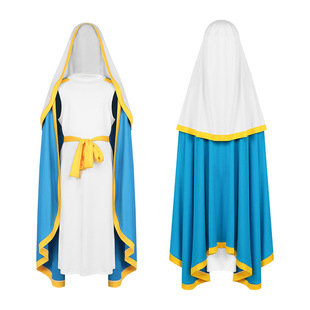 复古长袍斗篷cosplay中世纪玛利亚披风修士传教士舞台服装