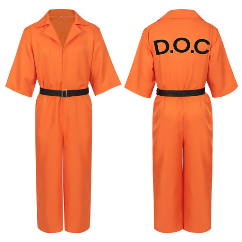 路易吉美国监狱服角色扮演连体囚服全民英雄当代罗宾汉cos服