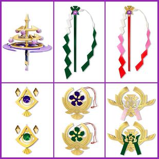 原神八重神子cos道具武器 法器神乐之真意 头饰耳环项链御币 魈子