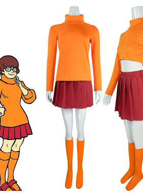 史酷比狗维尔玛cosplay服装Scooby-DooVelmacosplay服装工厂