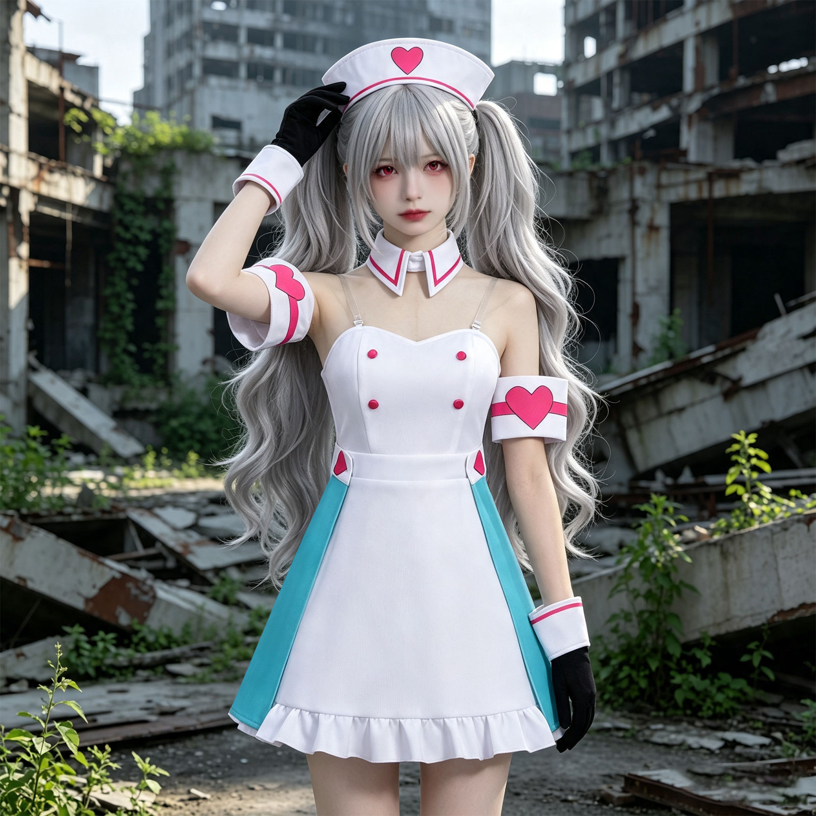 爱属性初音护士裙COS服性感纯欲二次元cosplay服裙子套装