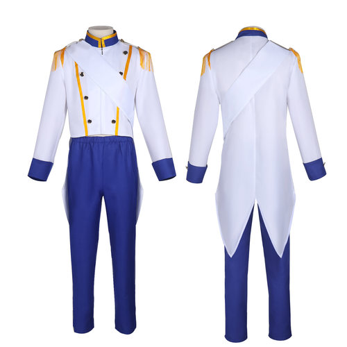 美人鱼王子cosplay服装小美人鱼亚力克王子宫廷服装cos服工厂