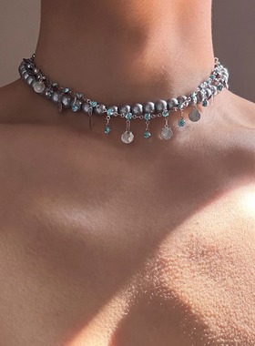 JUSTIN海洋之心贝壳海洋元素项链