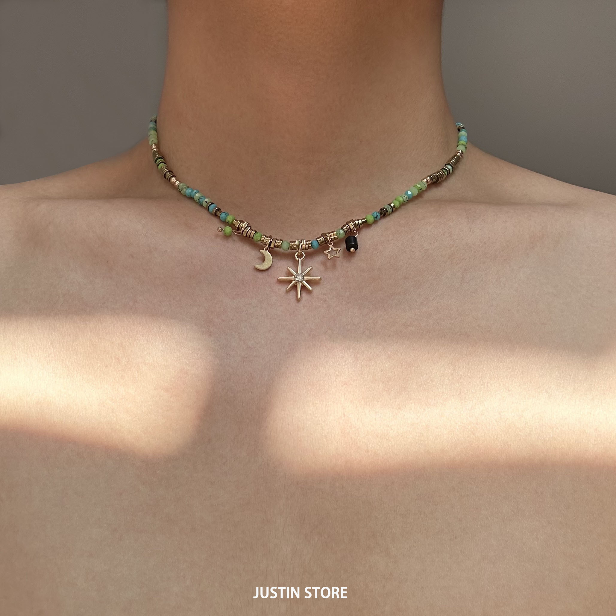 复古波西米亚气质锁骨链