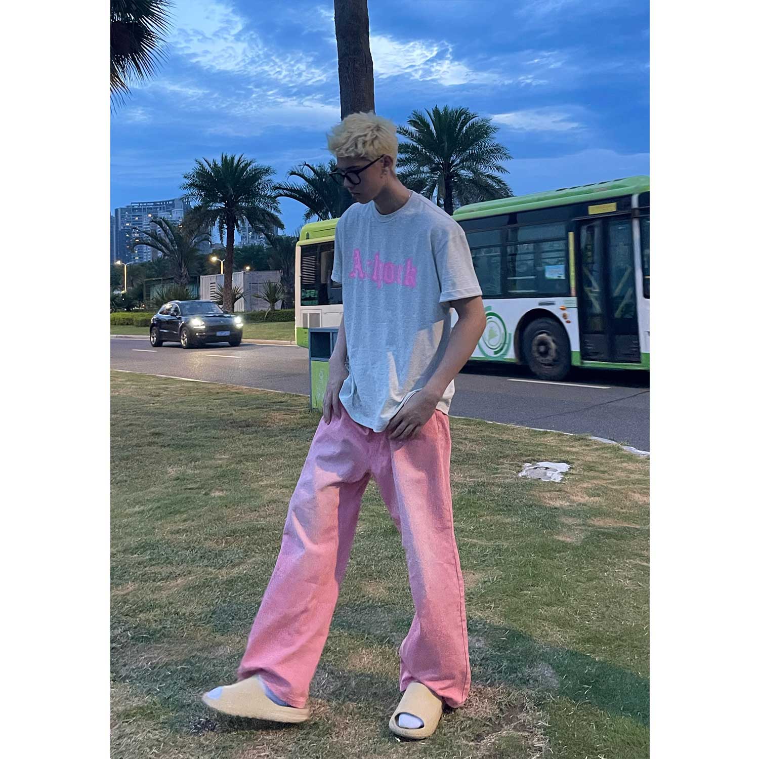 2023夏季百搭休闲直筒拖地裤