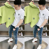 新款 T恤短袖 潮流休闲男款 2025夏季 半袖 超好看男士 圆领白色薄款