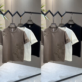 潮流青年百搭休闲半袖 BXBM2025年夏季 ins t恤男士 时尚 薄款 圆领短袖