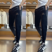 节新款 时尚 小脚裤 2025年秋冬季 加绒加厚卫裤 男士 潮流百搭休闲长裤