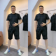 新款 弹力半袖 舒适休闲套装 2025夏季 男士 牛奶丝冰丝薄款 短裤 2226