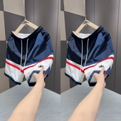 潮流百搭休闲五分裤 2025夏季 男士 时尚 新款 撞色松紧腰速干拼色短裤