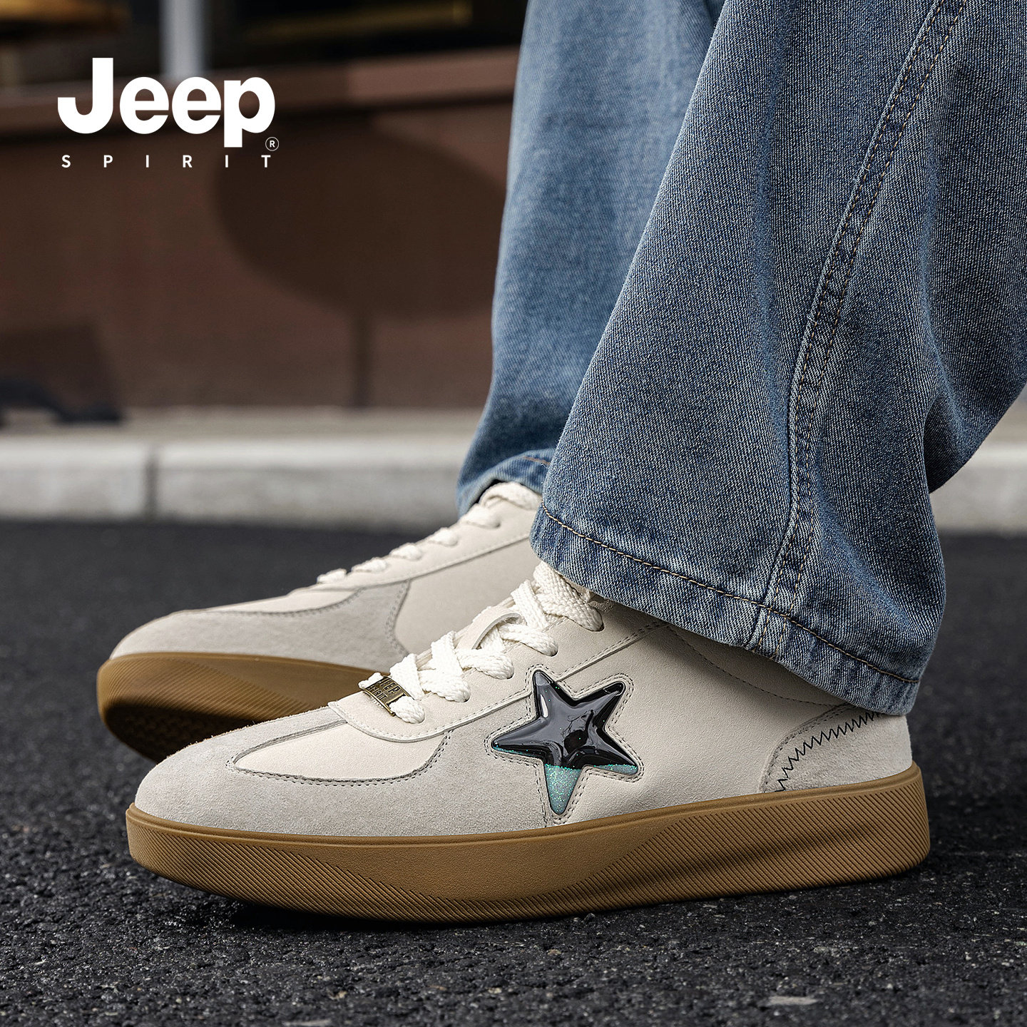 JEEPSPIRIT吉普板鞋男款秋季休闲鞋舒适百搭青少年低帮平板运动鞋,流行男鞋,时尚休闲鞋,淘宝优惠券,粉丝福利购,淘宝优惠卷