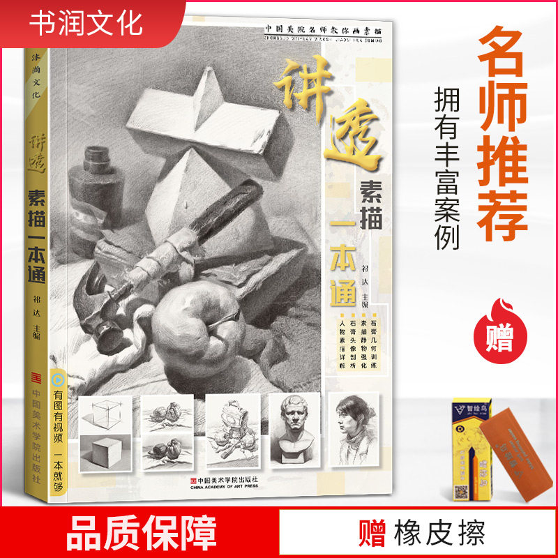 讲透素描一本通 基础教程零入门美术绘画书籍教材临摹范画结构儿童小