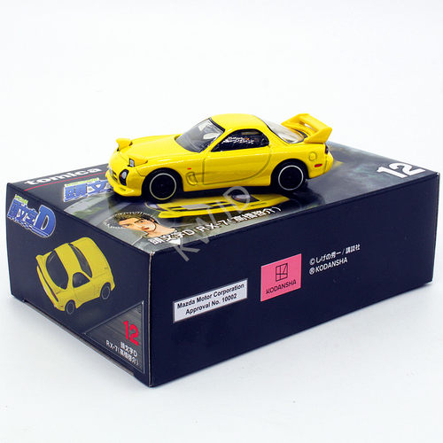 TOMY多美卡tomica合金汽车模型电影版TPU12高桥启介 头文字D RX-7