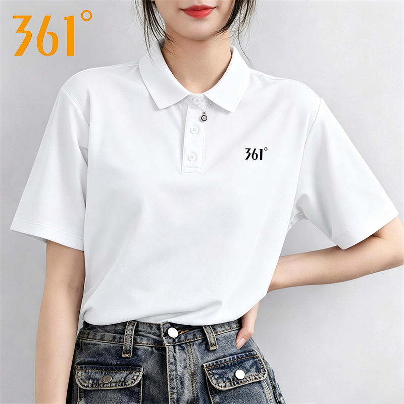 361短袖T恤冰丝女速干翻领POLO衫2026夏季新款简约休闲半袖上衣