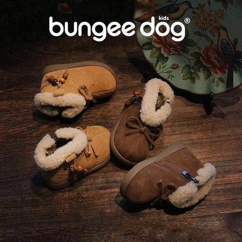 女童雪地靴美拉德风公主鞋