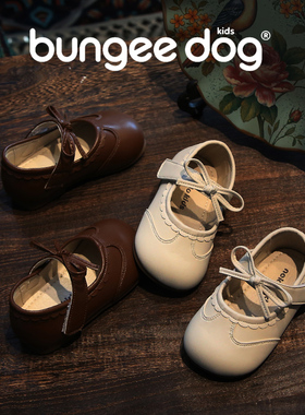 春秋季新款女童公主鞋洋气优雅小皮鞋宝宝单鞋防滑软底学步婴儿鞋