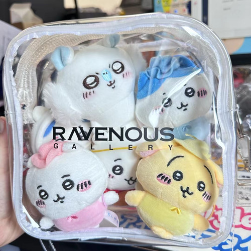 Ravenous潮牌PVC透明小方包大容量单肩斜挎包时尚ins街头腰包